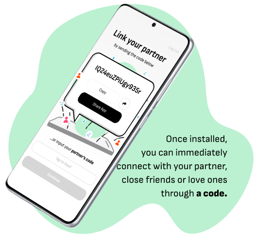 LoveIt link-with-your-partner screen